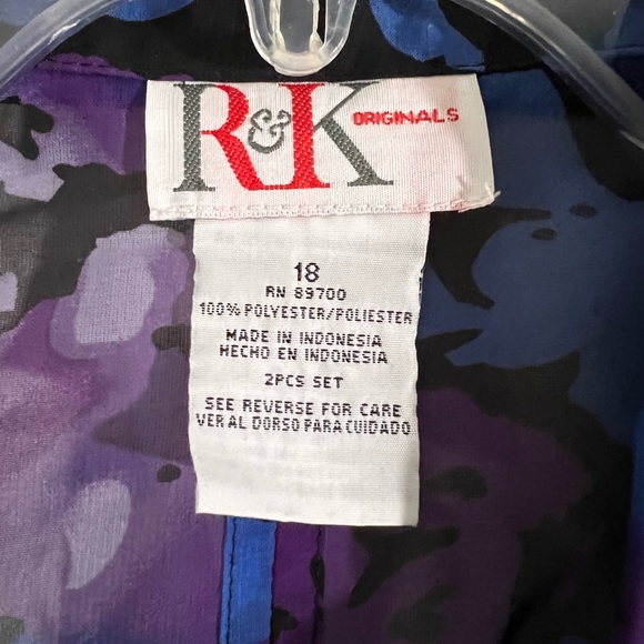 NWT  R & K Dress with sheer blouse size 18 $70 - Picture 10 of 12